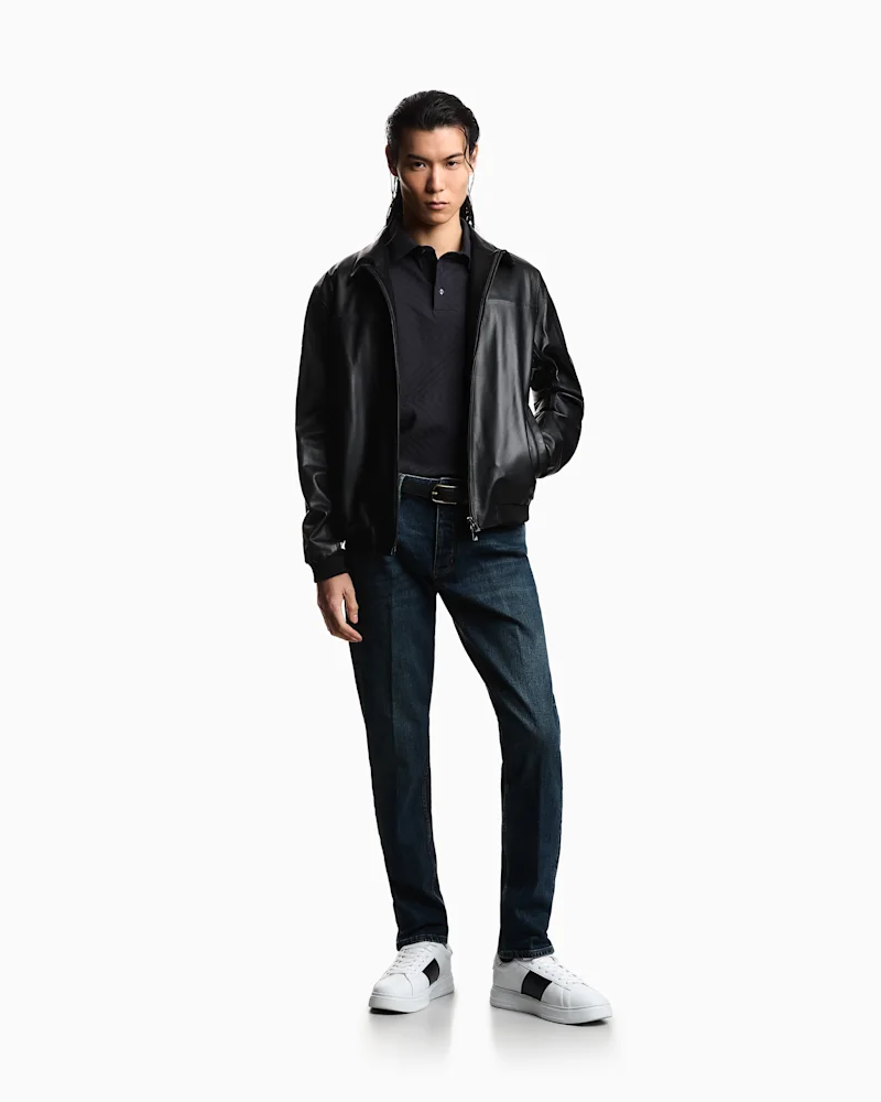 Джинси Emporio Armani J75 slim fit stone washed — фото 2