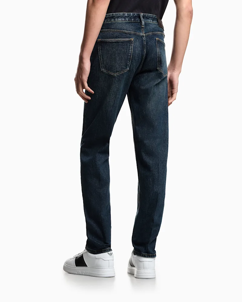 Джинси Emporio Armani J75 slim fit stone washed — фото 3