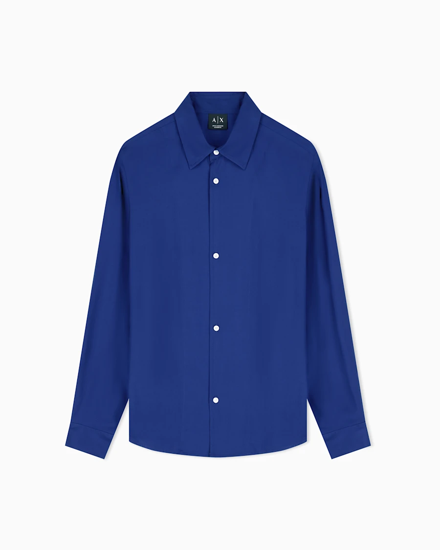 Сорочка Armani Exchange oversize з еко-віскози