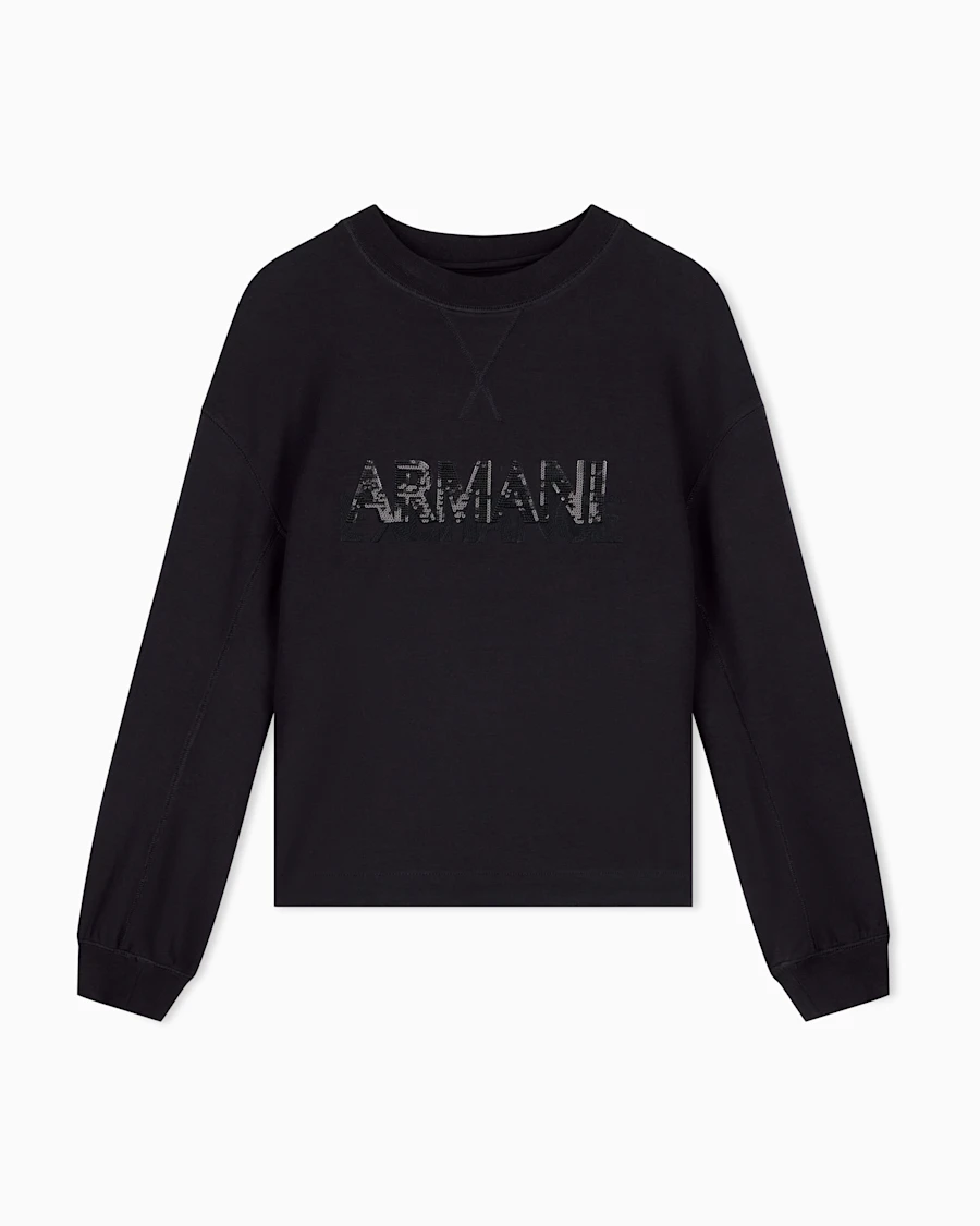 Світшот Armani Exchange зі стрейч-віскози scuba